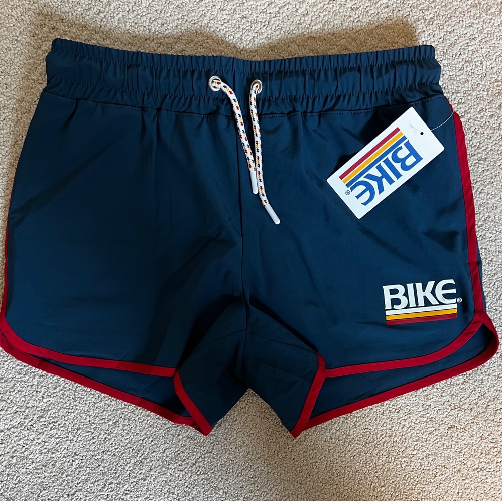 BIKE Athletic Track Short 4-Way Stretch - French Navy color - Small